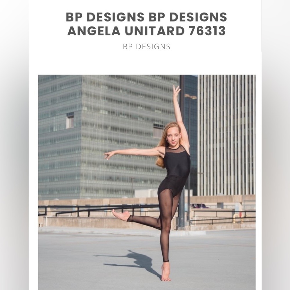 BP Angela black mesh unitard